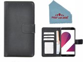 Pearlycase® Zwart Fashion Wallet Bookcase Hoesje voor Huawei P smart