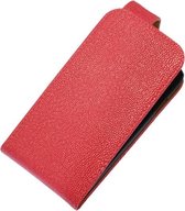 Roze Ribbel Classic flip case cover hoesje voor Nokia Lumia 525