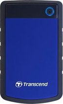 Transcend StoreJet 25H3 - Vaste schijf - 4 TB - extern (draagbaar) - 2.5 - USB 3.1 Gen 1 - 256-bits AES - marineblauw