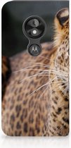 Motorola Moto E5 Play Uniek Standcase Hoesje Luipaard