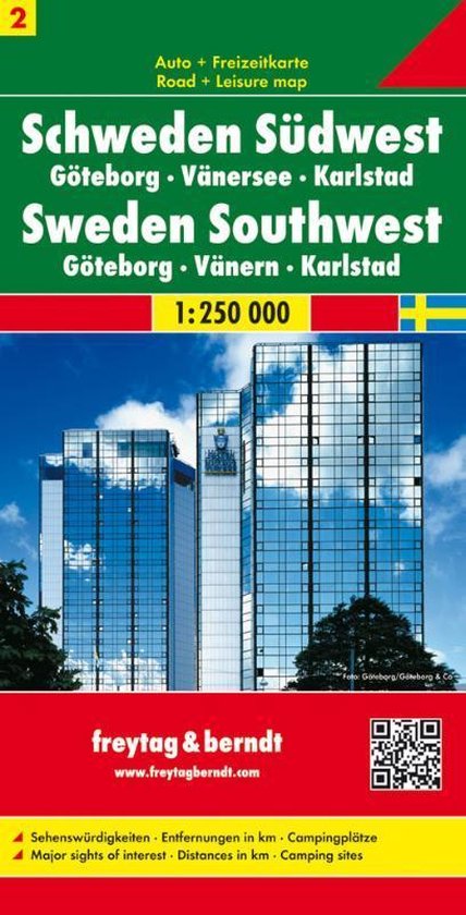 Cover van het boek 'South Western Sweden Road Map Goteborg, Vanersee, Karlstad No. 2'