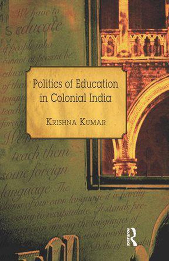 Politics of Education in Colonial India - cover