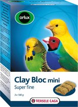 Orlux klei blok mini kanarie/parkiet/tropische vogels