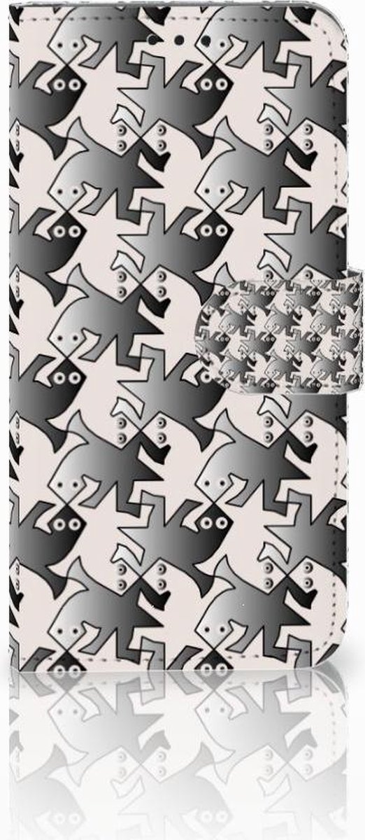 Huawei P30 Lite (2020) Telefoonhoesje met Pasjes Salamander Grey