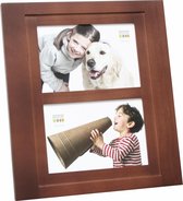 Deknudt Frames multifotolijst S59KH2 P2 - bruin - voor 2 foto's 10x15