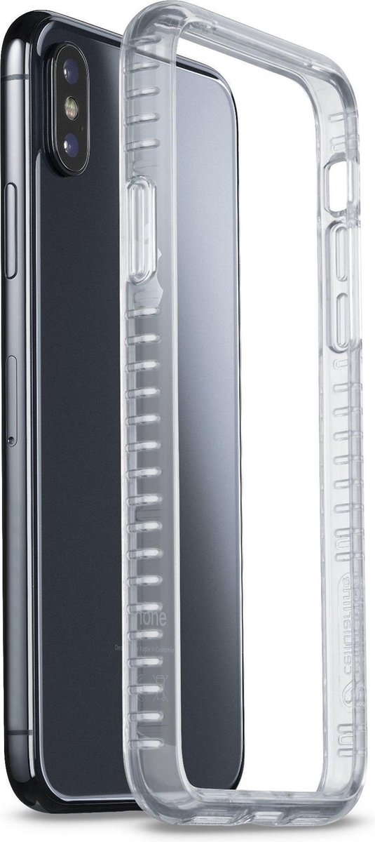 Cellularline - iPhone Xs/X, hoesje bumper, transparant