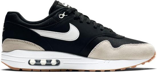 Nike Air Max 1 - Sneakers - Zwart/Crème/Wit - Heren - Maat 44 | bol.com