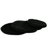 Bol.com Klankschaalkussen plat rond zwart - 15x1 cm (3 stuks) - S aanbieding