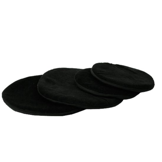 Klankschaalkussen plat rond zwart - 15x1 cm (3 stuks) - S van Yogi & Yogini — afbeelding 3