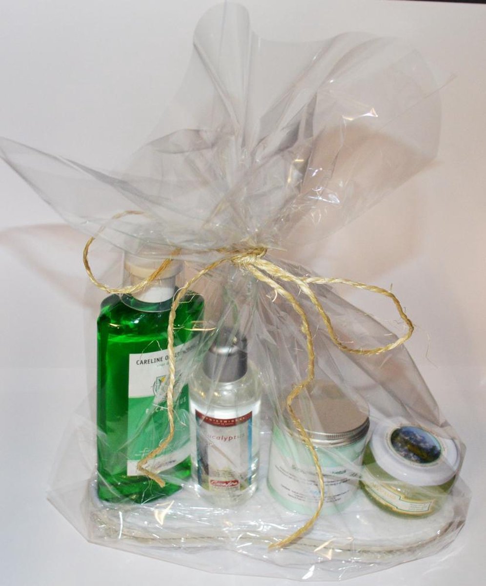 Saunacadeau; Eucalyptus sauna-set (5 delig)