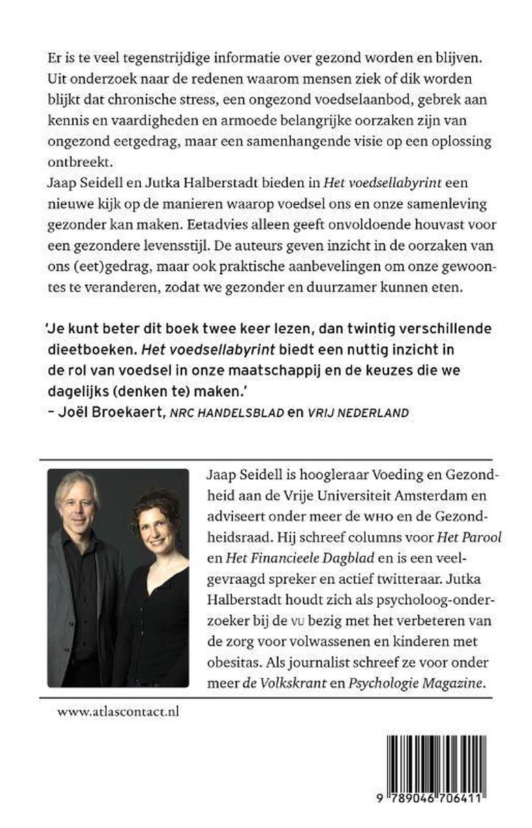 Het voedsellabyrint - back cover