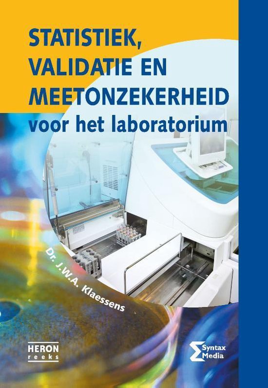 Heron-reeks  -   Statistiek, validatie en meetonzekerheid vo ... - cover