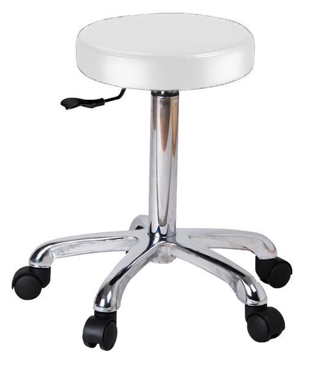 Kruk basickruk kapperskruk barkruk bureaustoel hoogteverstelbaar extra stevig onderstel