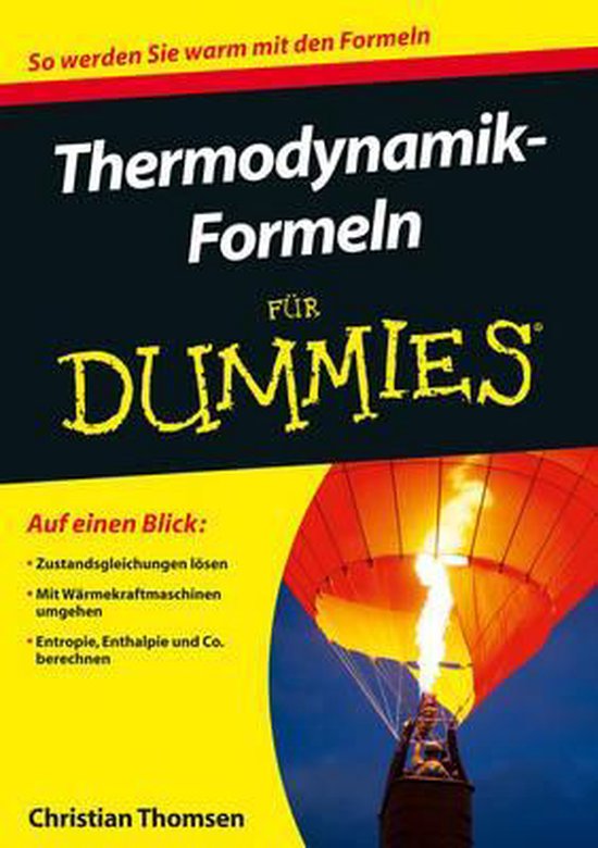 Thermodynamik-Formeln für Dummies - cover