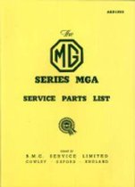 MG MGA 1500 Parts Catalogue