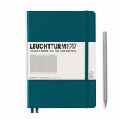 Leuchtturm1917 A5 Medium Notitieboek Squared / Geruit Pacific Green