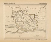 Historische kaart, plattegrond van gemeente Rhoon in Zuid Holland uit 1867 door Kuyper van Kaartcadeau.com