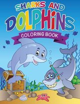 Sharks and Dolphins Coloring Book