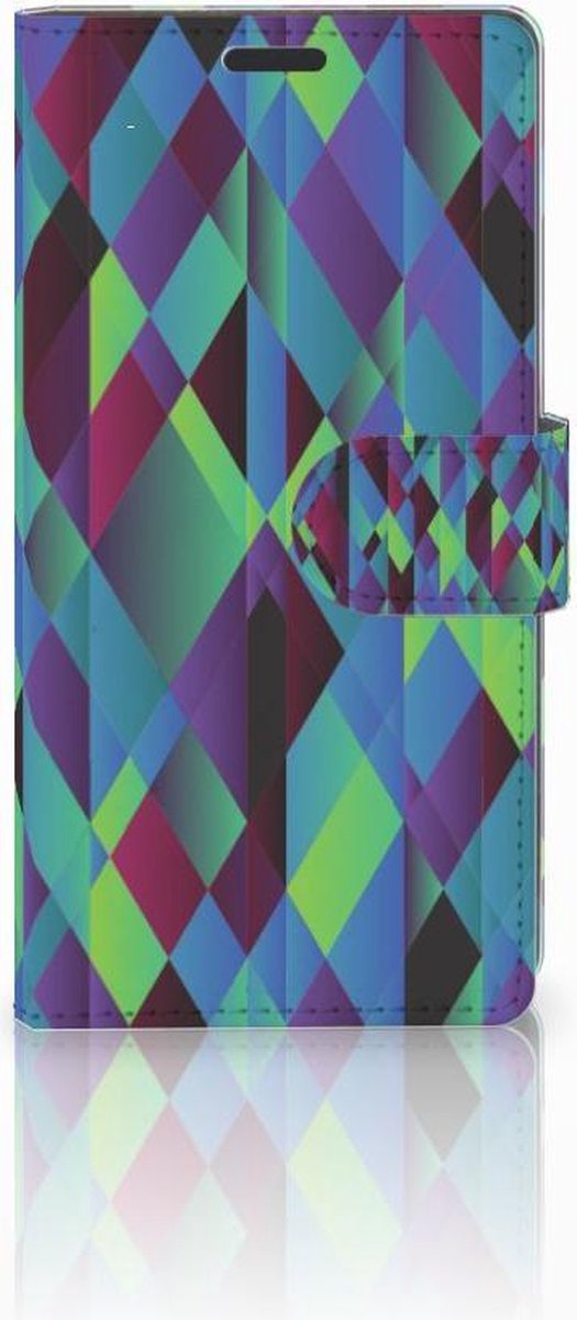 Sony Xperia Z3 Book Case Abstract Green Blue