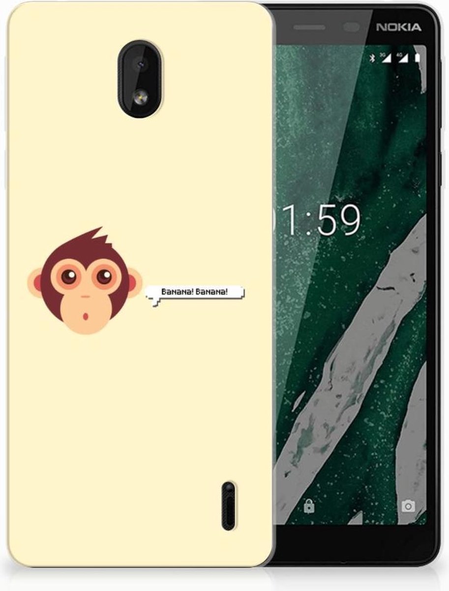Nokia 1 Plus Telefoonhoesje met Naam Monkey