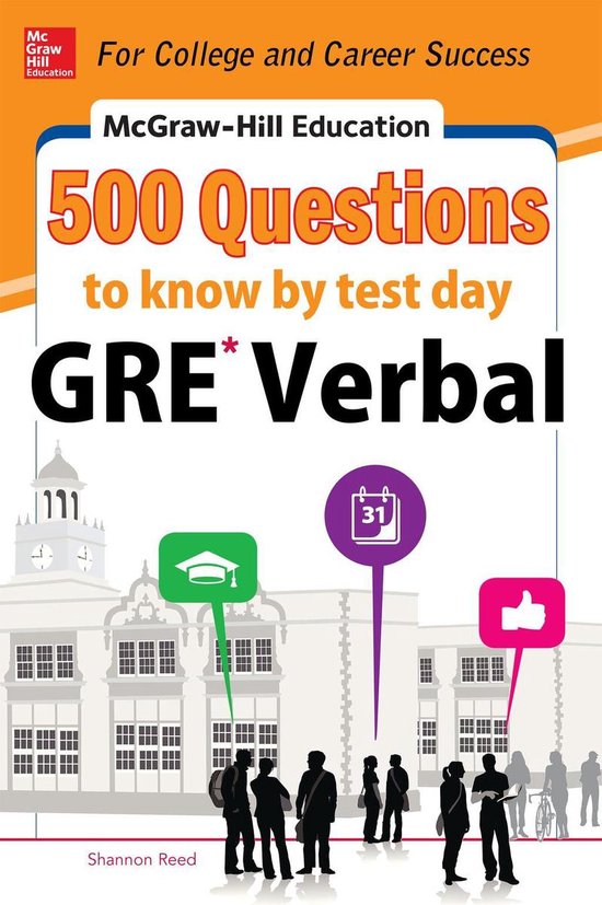McGraw-Hill Education 500 GRE Verbal Questions to Know by Te ... - cover