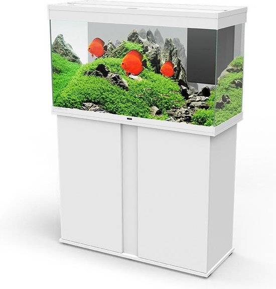 woede Doorweekt Onderscheid Ciano Emotions PRO 100 LED Set Aquarium - 40x102x60 cm - 197L - Wit |  bol.com