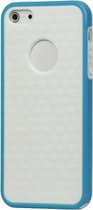 Hexagon  TPU-siliconen Case voor iPhone 5 | 5S Blauw