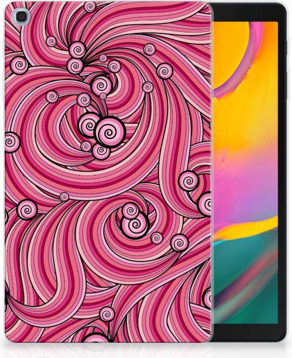 Samsung Galaxy Tab A 10.1 (2019) Tablethoes Swirl Pink