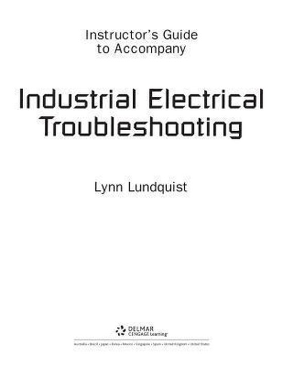 ELECTRICAL TROUBLESHOOTINGIML 9780766806047 Lynn Lundquist Boeken