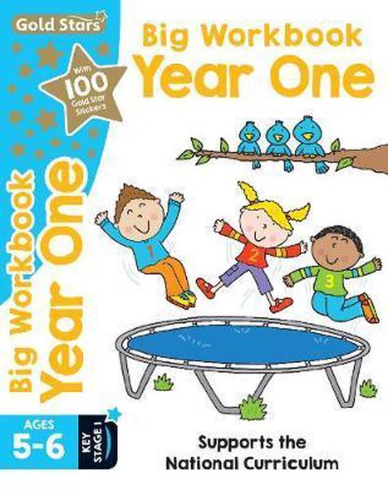 Gold Stars Big Workbook Year One Ages 5-6 Key Stage 1 - cover