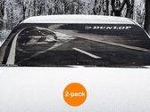2 pièces couverture anti-gel voiture - couverture anti-glace - protection contre le gel - dégivrage de vitre de voiture - pare-brise pare-soleil - Dunlop - pack de 2 couvertures d'hiver