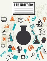 Lab Notebook: 1/4 Square inch - Chemistry Lab Notebook For School / Student / College (Large Print) 108 Pages