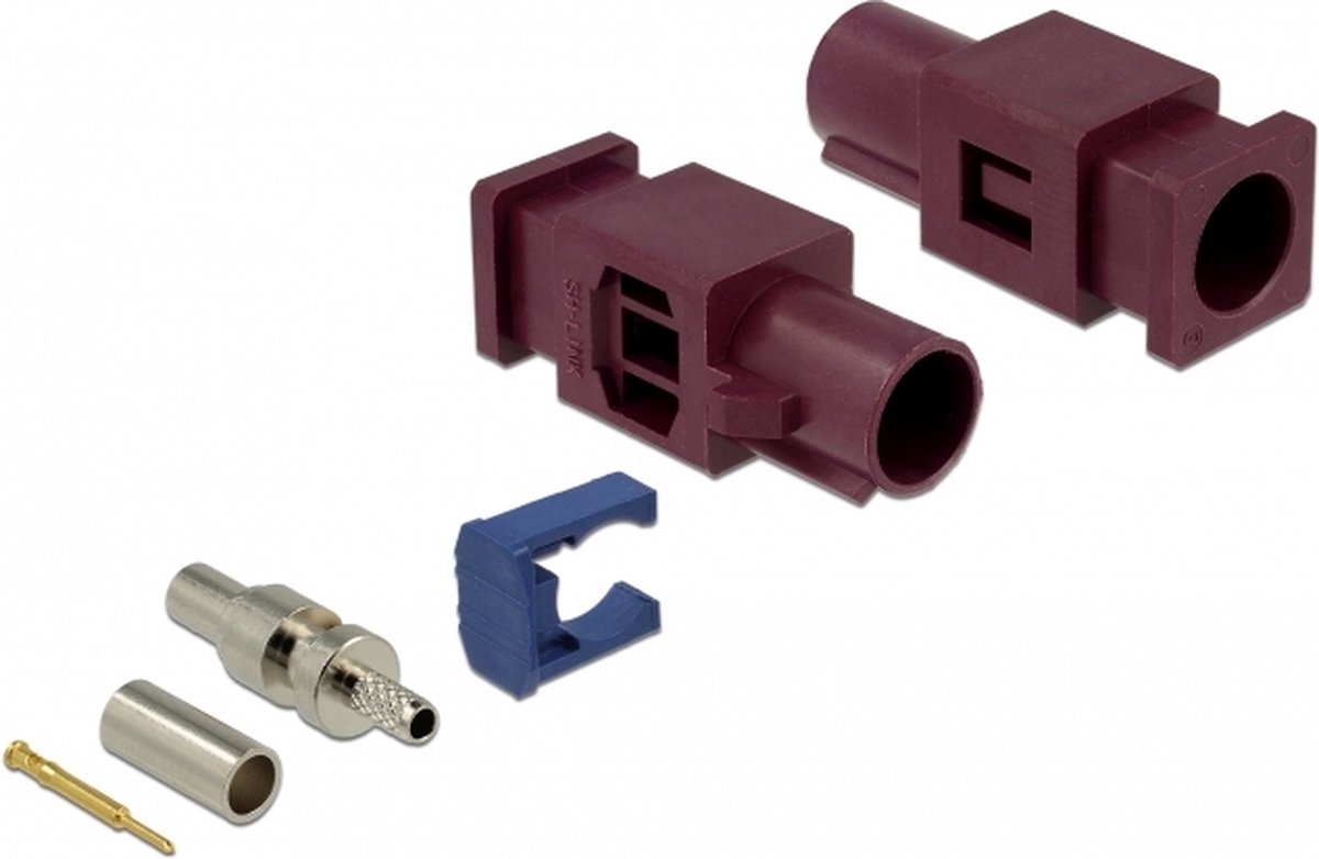 Delock FAKRA D plug spring pin for crimping