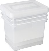 Curver Handy box Opbergbox - 20L - Transparant - 3 stuks - L 40 x B 29 x H 25 cm