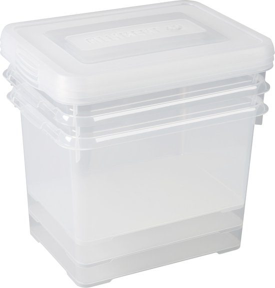 Curver Handy box Opbergbox - 3x20L - Transparant - 3 stuks | bol.com