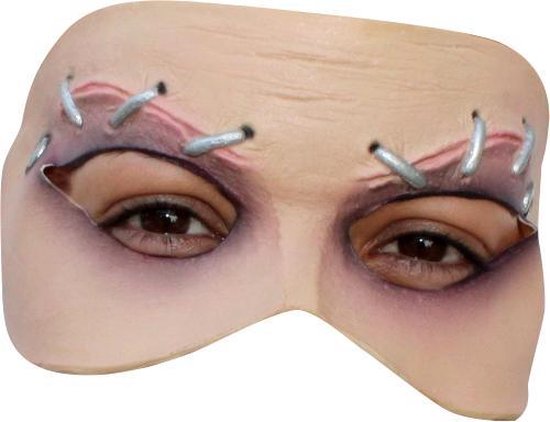 Latex Hood with Wig Rubber Head Mask, 2XL Natural Latex Head Cover