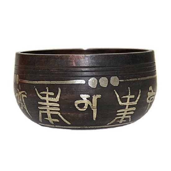 Klankschaal Ohm set - 8 cm van Yogi & Yogini — afbeelding 4