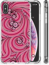 Backcase Geschikt voor iPhoneXs | X/10 Swirl Pink