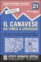 IGC Italien 1 : 50 000 Wanderkarte 21 Il Canavese