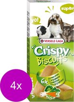 Versele-Laga Crispy Biscuit Légumes de rongeur A 6 - Snack Lapin - 4 x Légumes 70 g