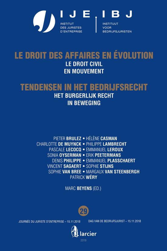 Tendensen in het bedrijfsleven / Le droit des affaires en é ... - cover