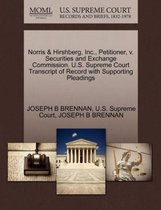 Omslag Norris & Hirshberg, Inc., Petitioner, V. Securities and Exchange Commission. U.S. Supreme Court Transcript of Record with Supporting Pleadings