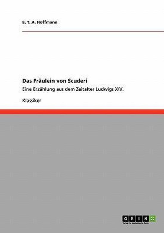 Das Fraulein von Scuderi - cover