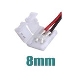 LED strip connector met draad 8mm