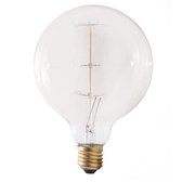 Kooldraadlamp globe goud 40W grote fitting E27 125mm