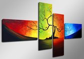 Art4-all - Canvas Schilderij Tree of Light - 160x70cm