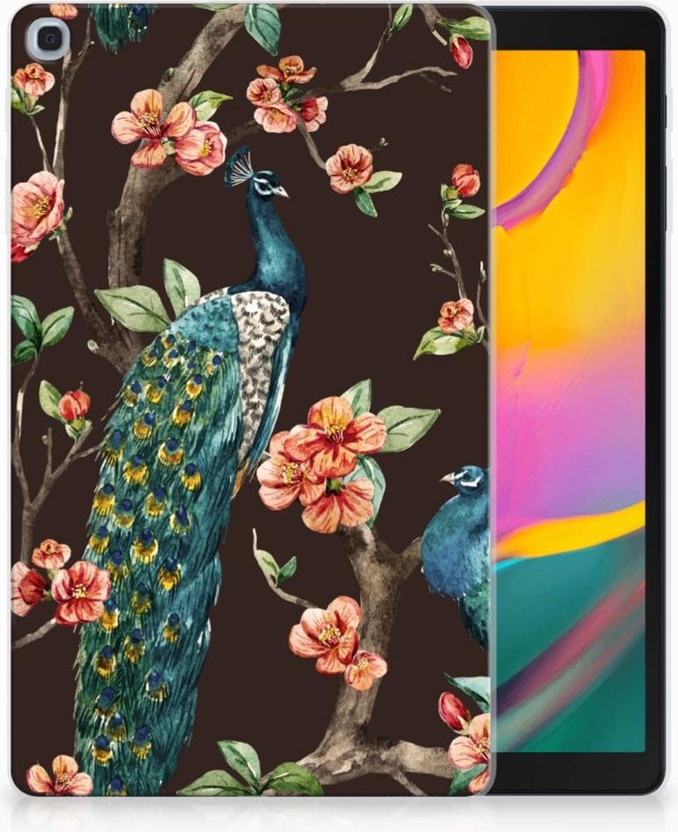 Samsung Galaxy Tab A 10.1 (2019) Back Case Pauw met Bloemen
