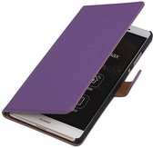 Bookstyle Wallet Case Hoesjes voor Huawei Ascend P8 Max Paars