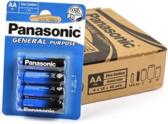 Pile électrique Panasonic Pack de piles rechargeables 4x LR6 (AA