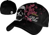 Pike-Bl. Flex Cap w/ Skull & Bull